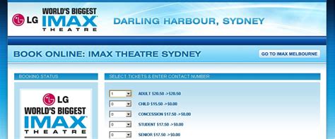 imax movie tickets price.